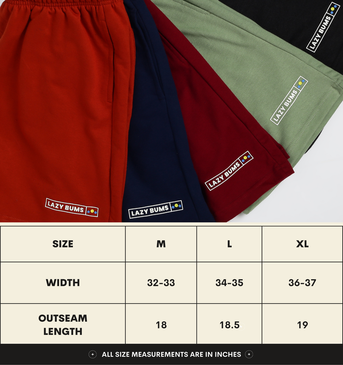 Rust Orange - Laid Back Shorts