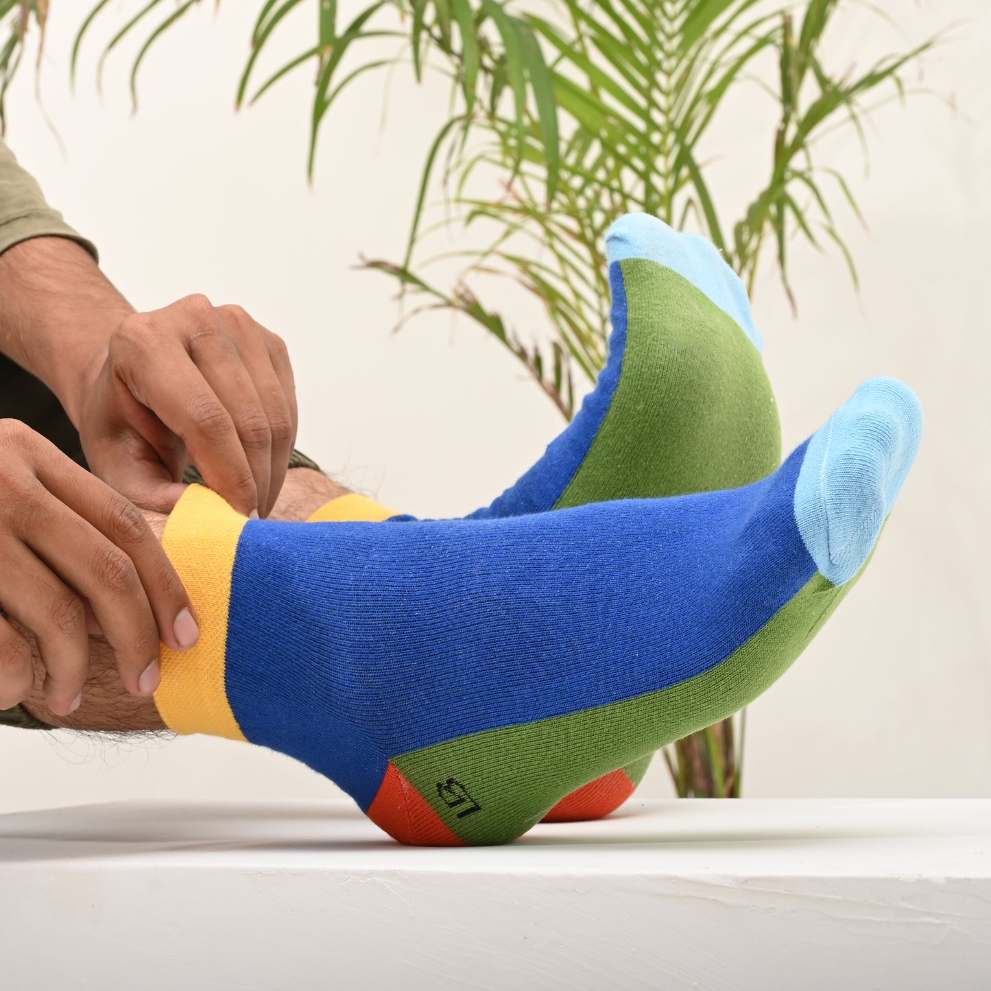 Sunburst - Hue Fives Ankle Length Socks