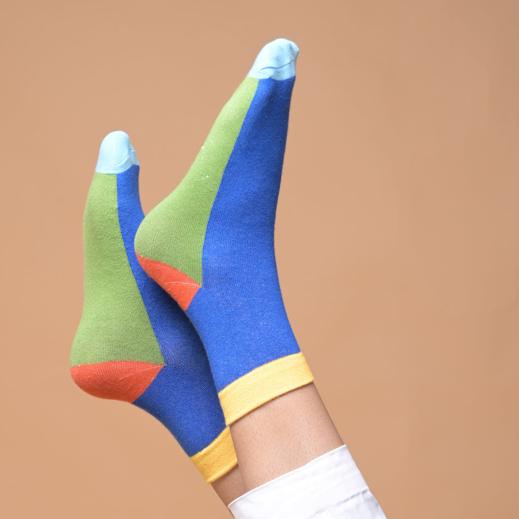 Sunburst - Hue Fives Ankle Length Socks