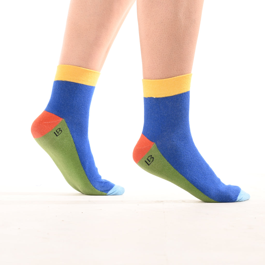 Sunburst - Hue Fives Ankle Length Socks