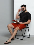 Rust Orange - Laid Back Shorts
