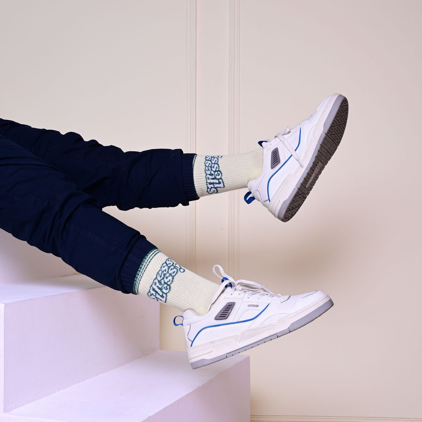 Stress-Free Whites - OG Sneaker Socks