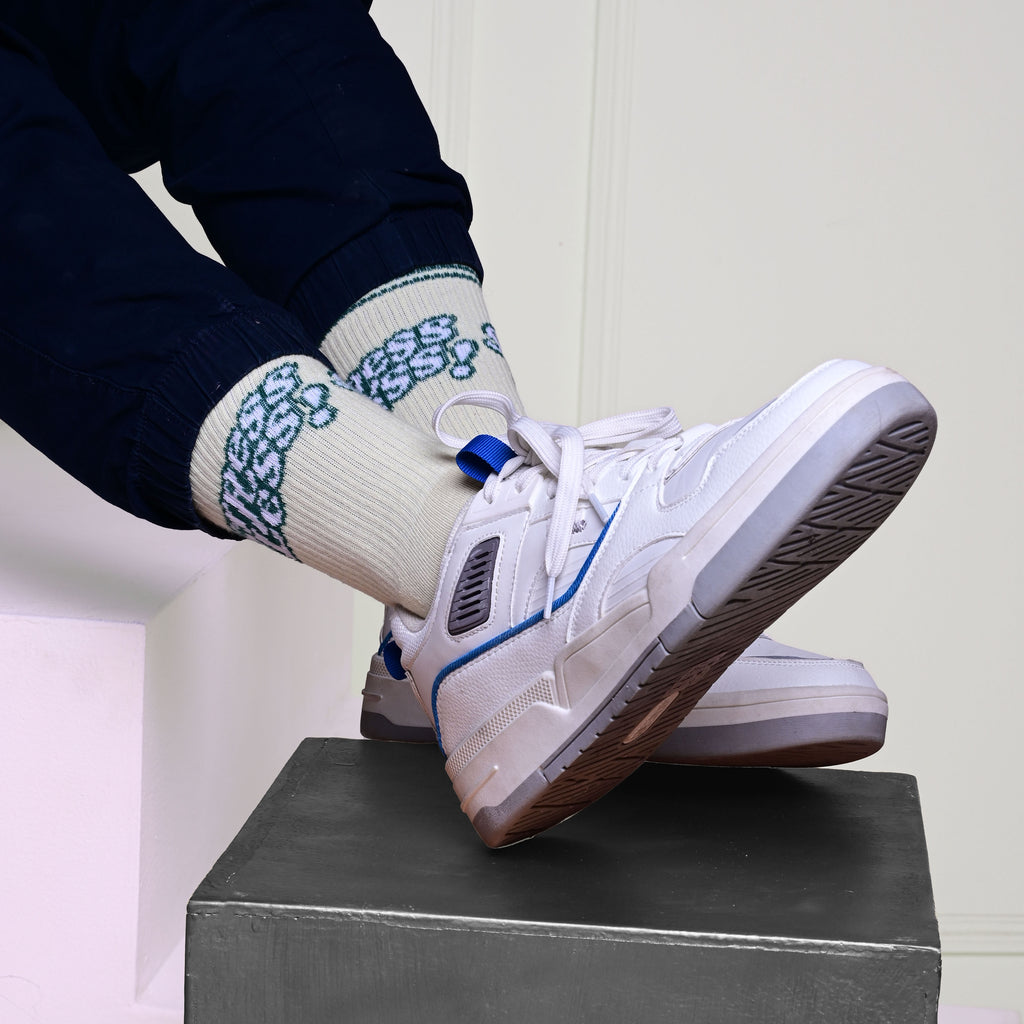 Stress-Free Whites - OG Sneaker Socks