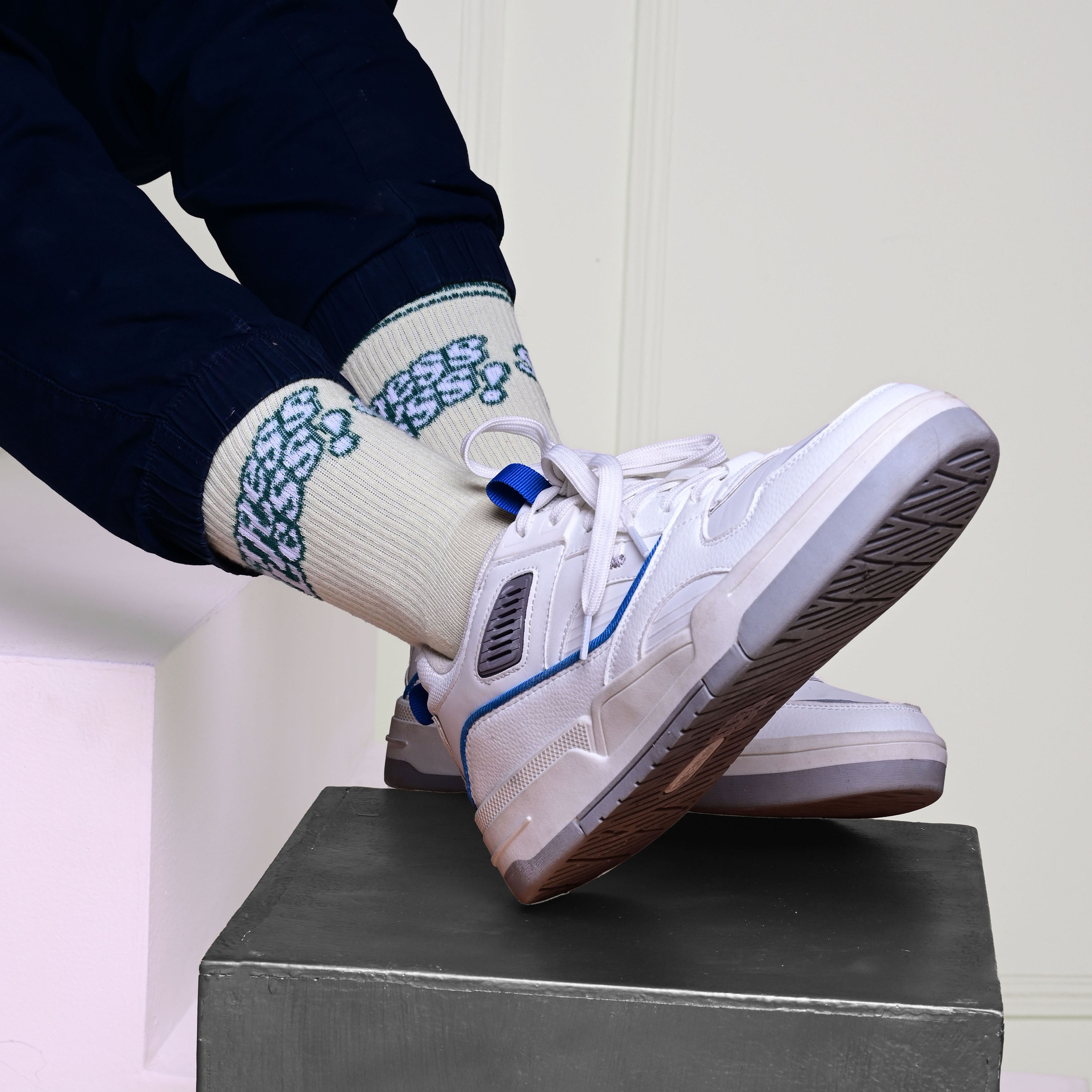 Stress-Free Whites - OG Sneaker Socks