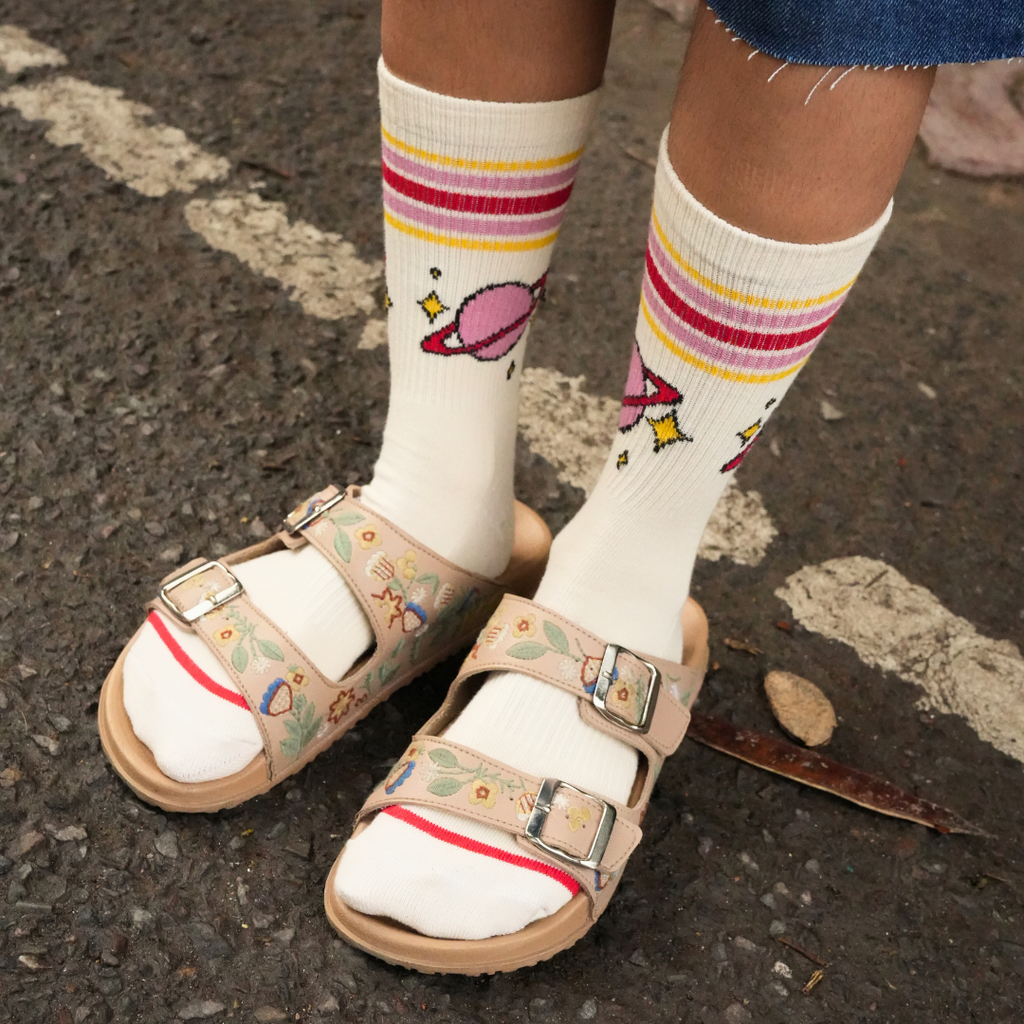 Saturn Stripes- OG Sneaker Socks